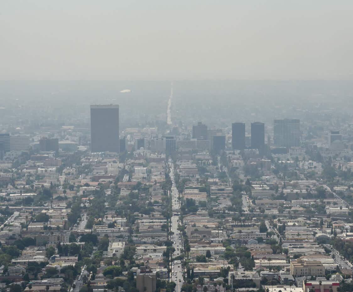 Downtown view of Los Angeles, CA